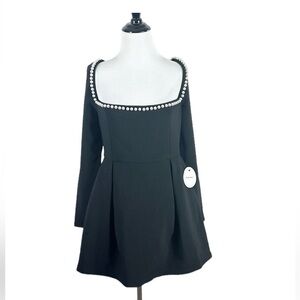 NWT Odd Muse The Ultimate Muse Pearl Mini Dress in Black/ size XL